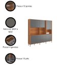 Ver imagem 7 de Kit Cozinha Compacta 240cm com 10 Portas e 4 Gavetas Astra Lukaliam Móveis