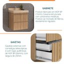 Ver imagem 5 de Gabinete para Banheiro Suspenso Ripy 60cm sem Lavatório Yescasa Bege/Wood