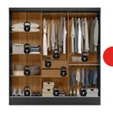 Ver imagem 5 de Guarda-roupa Casal 3 Portas 2 Gavetas Plata