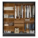 Ver imagem 3 de Guarda-roupa Casal 3 Portas 2 Gavetas Plata