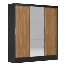 Guarda Roupa Casal 3 Portas 4 Gavetas Plata  - 6