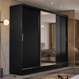 Guarda-roupa Casal 3 Portas Plata - 1