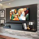 Ver imagem 1 de Painel Home de Tv com Gaveta 3 Prateleiras 134,4cm Preto