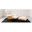Ver imagem 2 de Poltrona Charles Eames com Puff - Freijó em Couro Branco