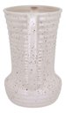 Ver imagem 2 de Vaso Decorativo Enfeite Casa Cerâmica 23x20x20cm Marfim