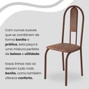 Ver imagem 7 de Conjunto Sala de Jantar Mesa Retangular 100x60cm Tampo Granito Ocre 4 Cadeiras Linda Yescasa