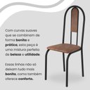 Ver imagem 7 de Conjunto Sala de Jantar Mesa Retangular 100x60cm Tampo Granito Ocre 4 Cadeiras Linda Yescasa