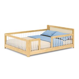 Cama Infantil Casal Montessoriano Wave com Rattan Casatema - 2