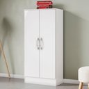 Ver imagem 2 de Armario Multiuso 2 Portas 131x61 Cm B14 Branco Briz