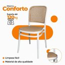 Ver imagem 5 de Kit 3 Cadeiras de Jantar Roma Plástico Polipropileno Branco