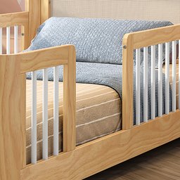 Cama Infantil Solteiro Montessoriano Wave com Rattan Casatema - 14