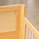 Ver mais imagens de Cama Infantil Solteiro Montessoriano Wave com Rattan Casatema MadeiraOriginals Bege/Marrom/Branco