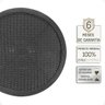 Mesa de Aluminio Polido e Tampo Tramado em Fibra Sintética para Jardim, Area Externa, Varanda - Pret - 3