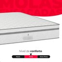 Ver mais imagens de Cama Box Baú Casal + Colchão Paris Molas Ensacadas Branco Couro Branco/branco