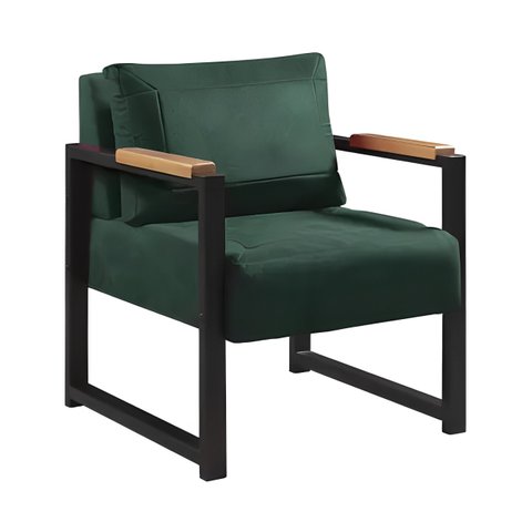 Poltrona Decorativa para Sala Recepção Estilo Industrial Ipanema