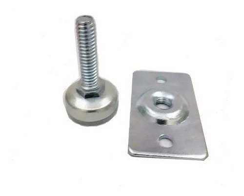 Sapata Niveladora 1/4 20mm com Chapa para Móveis 500 Unid