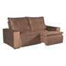Sofá Retrátil e Reclinável Bom Pastor Net 3 Lugares 2,30m - Marrom Veludo Bp - 2