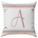 Ver imagem 2 de Kit 3 Capas Almofadas Arco-Iris Nome 45x45 Id Decor:Letra a