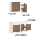 Ver mais imagens de Cozinha Compacta 150002 Com Armário E Balcão Branco/Rustic