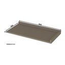 Ver imagem 6 de Balcão Canto Reto com Tampo 1 Porta Connect Henn - Duna/cristal