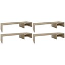 Ver imagem 1 de Kit 04 Suportes Para Monitor Stand Home Office Lap 90 cm L03 Amadeirado - Lyam Lyam Decor
