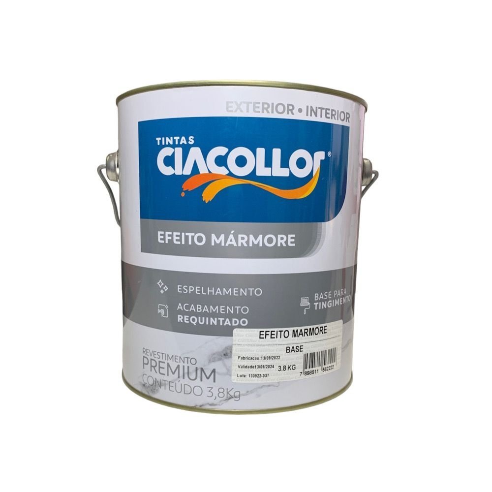 Tinta Efeito Mármore Gl 3.8KG Ciacollor Revestimento | MadeiraMadeira