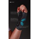 Ver imagem 2 de Munhequeira Cinza N1 Sport Tamanho g Lado Esquerdo Linha Pró Knit 3D Compressão Estabilização do