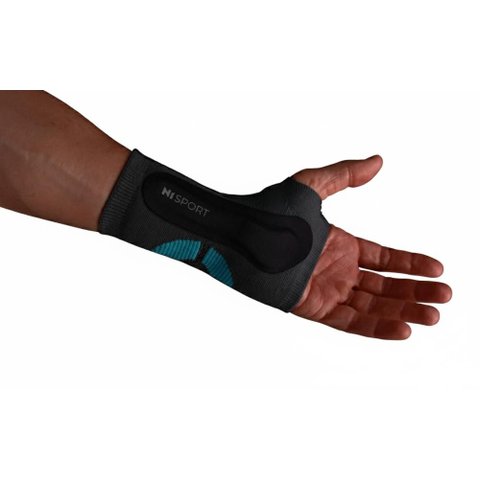 Munhequeira Cinza N1 Sport Tamanho g Lado Esquerdo Linha Pró Knit 3D Compressão Estabilização do