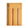 Porta Talheres Bambu Organizador de Gaveta Madeira 33 X 22cm - 1