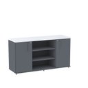 Ver imagem 2 de Armário Credenza 02 Portas Pivotante Credc1400