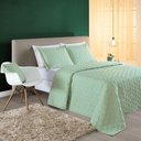 Ver imagem 1 de Cobre Leito 200 Fios Bordado Ágata Queen 03 Peças - Verde