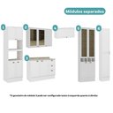 Ver mais imagens de Cozinha Milla Plaza 16 Portas 3 Gavetas MDF 380cm Branca Móveis Carraro