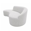 Ver imagem 2 de Sofá Curvo 180cm Braço Lado Direito Mavie Bouclé Cinza - Sallar Home