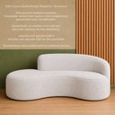 Ver imagem 4 de Sofá Curvo 180cm Braço Lado Direito Mavie Bouclé Cinza - Sallar Home