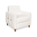 Ver imagem 1 de Poltrona Aurora Boucle Off White - Lucadi Home
