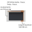 Ver imagem 5 de Painel Extensivel Tv 70 Pol 180 Cm Leme Off White Matte Freijo Colibri