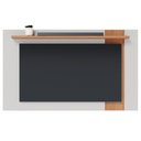 Ver imagem 1 de Painel Extensivel Tv 70 Pol 180 Cm Leme Off White Matte Freijo Colibri