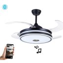 Ver imagem 1 de Ventilador de Teto Pá Retrátil com Controle e Som Bluetooth