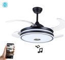 Ver imagem 1 de Ventilador de Teto Pá Retrátil com Controle e Som Bluetooth