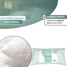 Kit 2 Travesseiros Select Luxo King Size com 2 Fronhas King Size 100% Algodão - 3