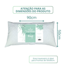 Kit 2 Travesseiros Select Luxo King Size com 2 Fronhas King Size 100% Algodão - 10