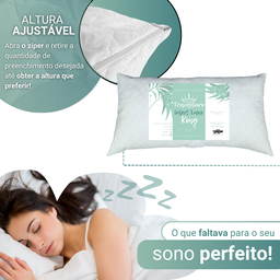 Kit 2 Travesseiros Select Luxo King Size com 2 Fronhas King Size 100% Algodão - 5