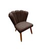 Poltrona Cadeira Pétala Penteadeira - Dritex:suede Marrom - 3