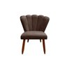 Poltrona Cadeira Pétala Penteadeira - Dritex:suede Marrom - 2