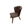 Poltrona Cadeira Pétala Penteadeira - Dritex:suede Marrom - 4