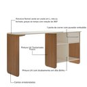 Ver imagem 4 de Conjunto Mesa Nomad com Cadeira Escritório Vegas Base Giratória Estofada Cinza