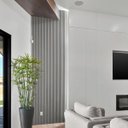 Ver imagem 3 de Placa Painel Ripado Parede Revestimento Madeira Ecologica Decoraçao Sala Casa Empresa Quarto Loja Re