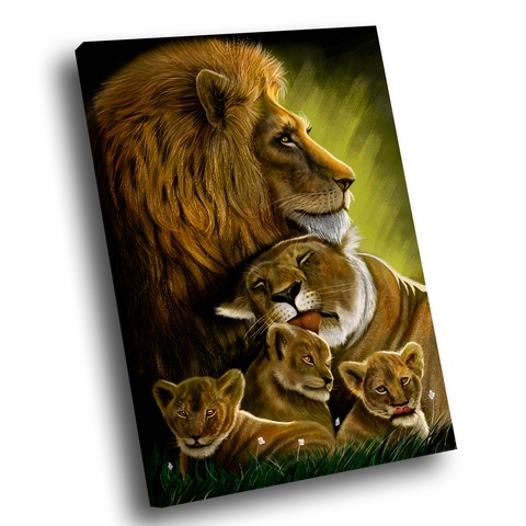 Quadro Família Abençoada Colorido -- BR ARTES Grande 118x78
