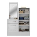 Ver imagem 2 de Cômoda para Quarto 3 Gavetas 2 Portas com Espelho Dunas Branco Yescasa