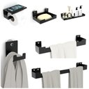 Ver imagem 2 de Kit Acessórios para Banheiro com Ventosa 6 Peças Preto Elg